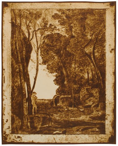 O pequeno pastor, 1ª prancha de Jean-Baptiste-Camille Corot