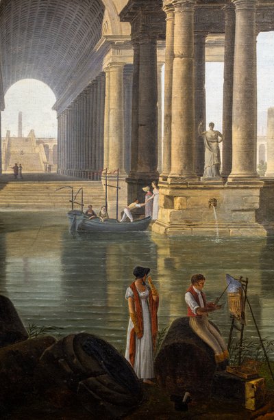 Ruínas de um antigo banho de Jean-Baptiste Berlot