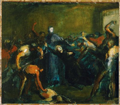 Monseigneur Darboy na prisão (óleo sobre tela) de Jean-Baptiste Carpeaux