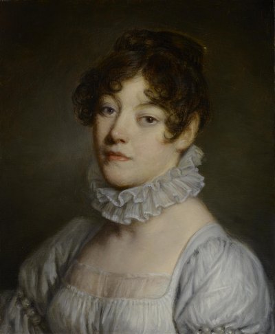 Retrato de uma jovem mulher de Jean-Baptiste Greuze
