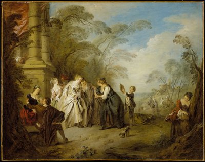 A cartomante de Jean-Baptiste Joseph Pater