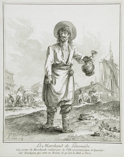 A vendedora de limonada de Jean-Baptiste Le Prince