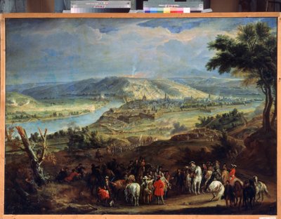 O cerco de Namur em 1692 (O Cerco de Namur em 1692). Cerco da cidade por Luís XIV e Vauban de 29 de maio a 30 de junho de 1692. Pintura de Jean-Baptiste Martin (Jean Baptiste Martin de Jean Baptiste Martin