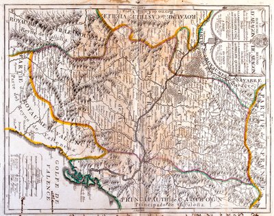 La Rioja, Navarra, Aragão, Catalunha, Comunidade Valenciana, Castela-La Mancha, Madrid, Castela e Leão, Espanha de Jean-Baptiste Nolin