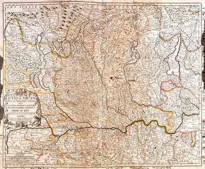 Piemont, Lombardei, Trentino-Südtirol, Venetien, Emilia-Romagna, Italien von Jean-Baptiste Nolin