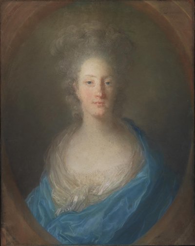 Retrato de uma senhora de Jean-Baptiste Perronneau