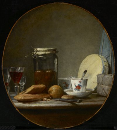 Pote de damasco de Jean-Baptiste Simeon Chardin