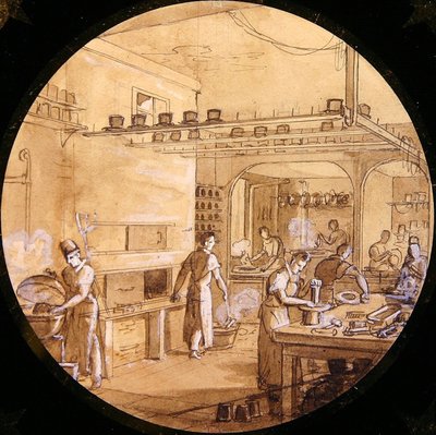 Design para uma sevres plate, do Service des Arts Industriels (caneta e tinta com altura) de Jean Charles Develly
