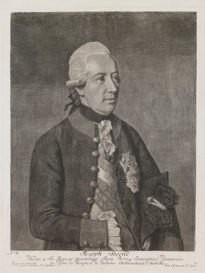 José II, imperador da Áustria de Jean-Étienne Liotard
