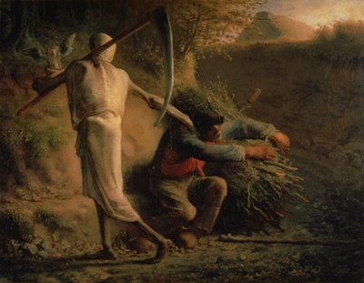 A Morte e o Lenhador de Jean Francois Millet