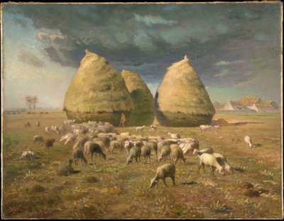Medas de feno: outono de Jean-Francois Millet