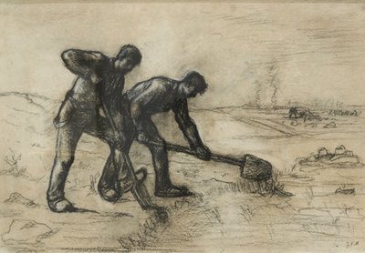Os escavadores de Jean-Francois Millet