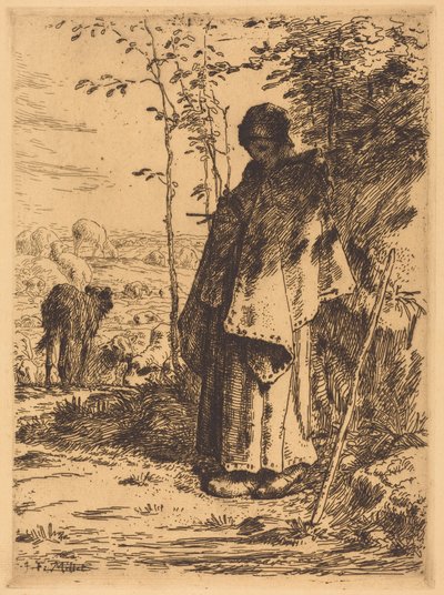 A grande pastora de Jean-Francois Millet