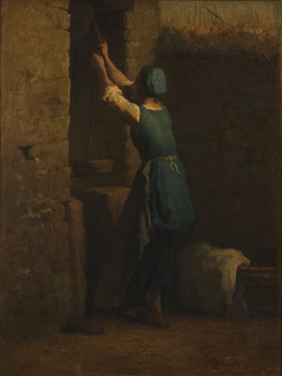 Mulher junto ao poço de Jean-Francois Millet