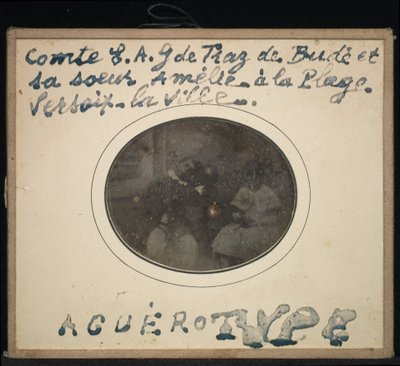 Retrato de duas crianças, o conde Ernest André Gabriel de Traz de Budé e sua irmã Amélie de Jean Gabriel Eynard