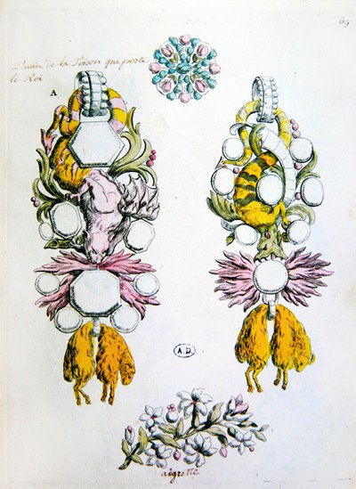 Desenhos para um broche, um aigrette e para a ordem cavalheiresca do Velo de Ouro (Toison d