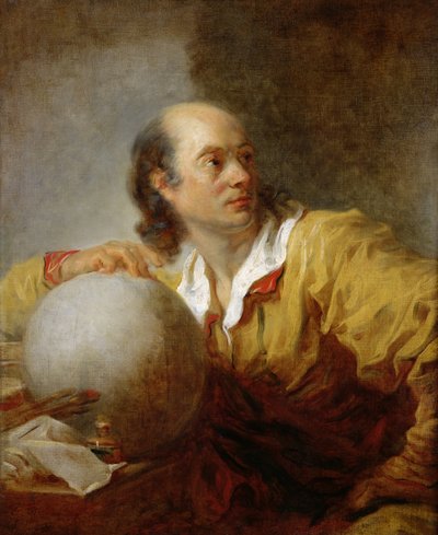 Joseph-Jerome Lefrancois Lalande (1732-1807) (óleo sobre tela) de Jean Honore Fragonard