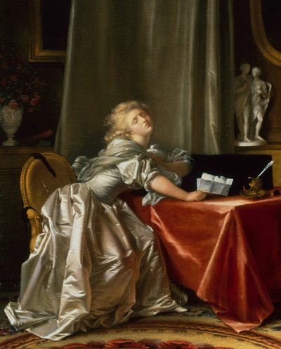 As más notícias (óleo sobre tela) de Jean Honore Fragonard
