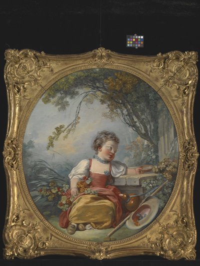 O Pequeno Peregrino (óleo sobre tela) de Jean Honore Fragonard
