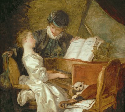 Die Musikstunde von Jean-Honore Fragonard