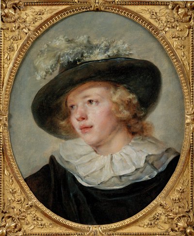 retrato de um jovem de Jean-Honore Fragonard
