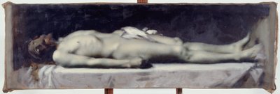 Cristo no Túmulo, ca. 1899 (óleo sobre tela) de Jean Jacques Henner