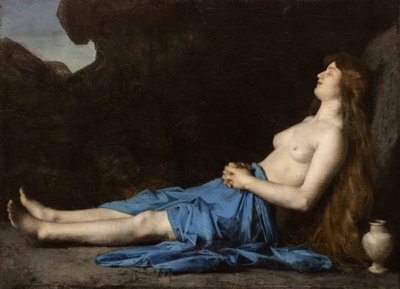 Madeleine no deserto,1873-74 (óleo sobre tela) de Jean-Jacques Henner