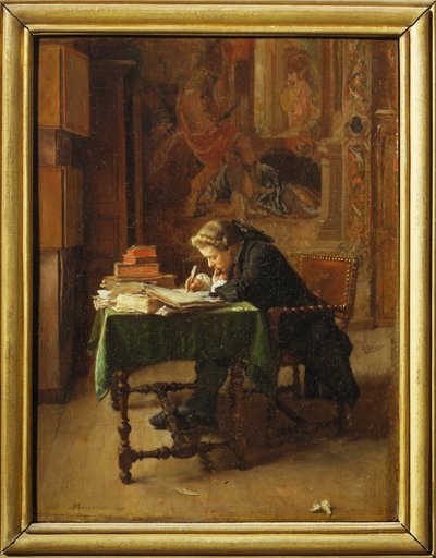 Jeune homme travaillant - Jovem que trabalha ... de Jean Louis Ernest Meissonier