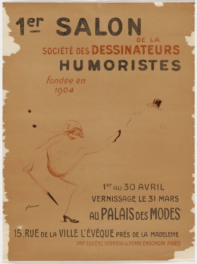 «1.º Salão dos Humoristas, Palácio da Moda» (Primeira exposição dos humoristas, Palácio do Estilo) de Jean-Louis Forain