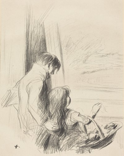 Um quadro do papá! Primeira prancha de Jean-Louis Forain