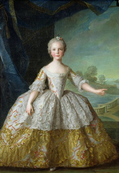 Infanta Isabelle de Bourbon-Parma (1741-63) 1749 (óleo sobre tela) de Jean Marc Nattier