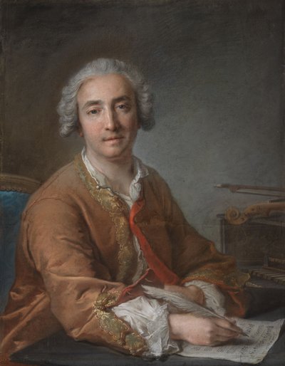 Retrato do compositor Joseph-Nicolas-Pancrace Royer de Jean-Marc Nattier