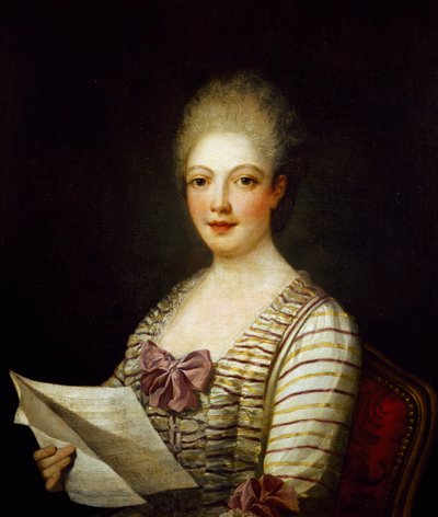 Retrato de Lucrezia Aguiari chamado La Bastardella (1743-1783), soprano italiano, Pintura de Jean Marc Nattier de Jean Marc Nattier