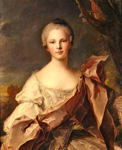Retrato de uma Senhora (óleo sobre tela) de Jean Marc Nattier