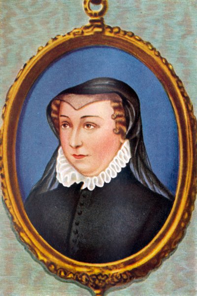 Retrato de Catherine de &39;Medici de Jean (after) Clouet
