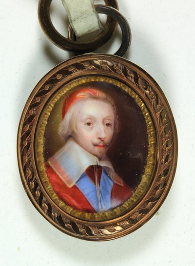 Armand-Jean Du Plessis, Cardeal, Duc De Richelieu (esmalte) de Jean (school of) Petitot