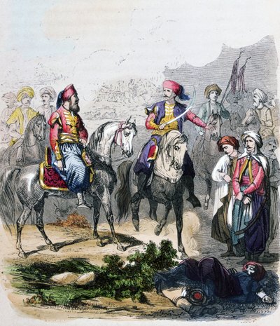 A Batalha de Nezib (Nisib, Nizib, Nizip) 24 de junho de Jean Adolphe Beauce