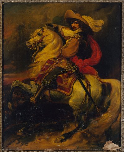 Francês: Retrato equestre de Josias, conde de Rantzau (1609-1650), marechal de França de Jean Alaux