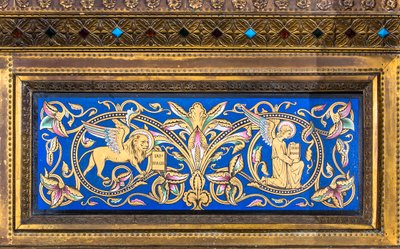 tabernáculo, ala esquerda: São Marcos e São Mateus.A. Chertier, ourives em Paris de Jean Alexandre Chertier