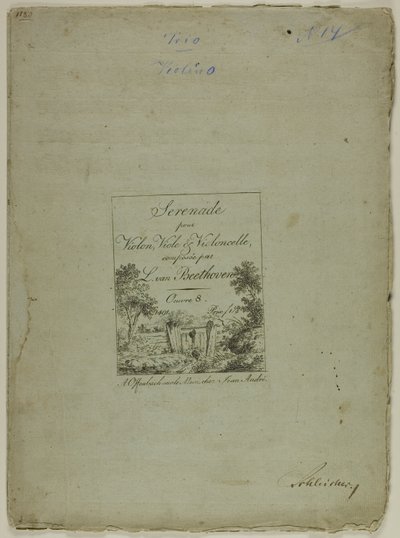 Serenata para violino, viola e violoncelo, composta por Ludwig von Beethoven de Jean Andre