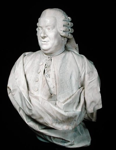 Busto de Nicolas Beaujon (1718-86) (mármore) de Jean Antoine (attr. to) Houdon