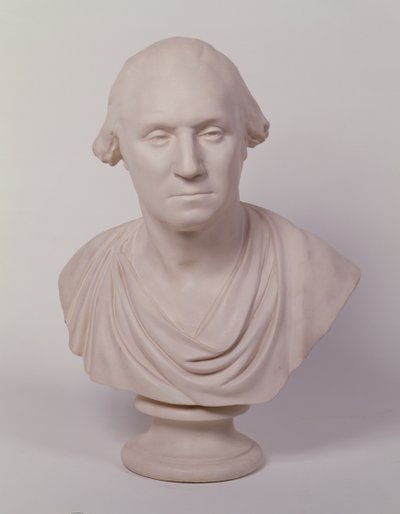 George Washington (gesso pintado) de Jean Antoine Houdon