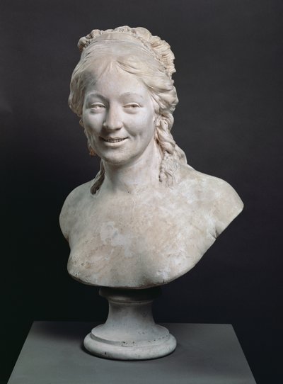 Busto de retrato de Madame Houdon, a esposa do artista, 1786 (gesso) de Jean Antoine Houdon