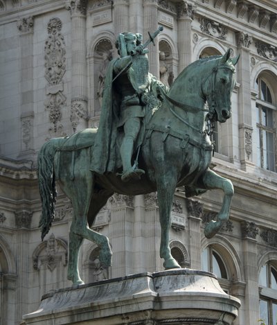 Estátua equestre do prevot dos comerciantes de Paris Etienne Marcel de Jean Antoine Marie Idrac