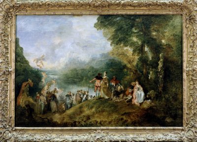 Embarque para Kythera ou Peregrinação para a ilha de Kythera por Antoine Watteau de Jean Antoine Watteau