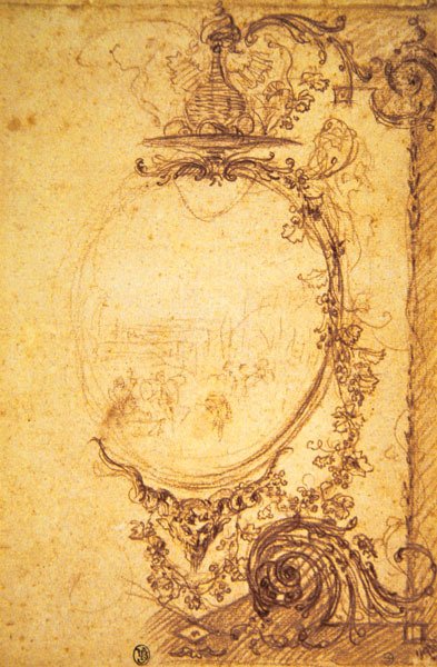 Entwurf für dekoratives Paneel: Herbst von Jean Antoine Watteau