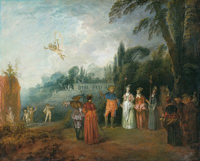 Einschiffung nach Kythera von Jean-Antoine Watteau