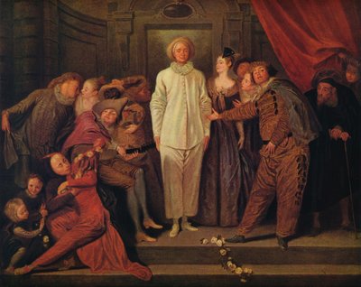Italienische Komödianten von Jean Antoine Watteau