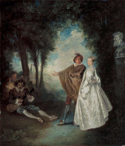 Der Spaziergang von Jean-Antoine Watteau