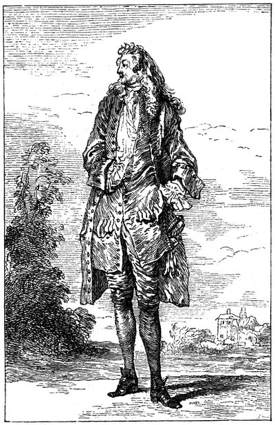 Homem em traje francês, 1885. de Jean Antoine Watteau
